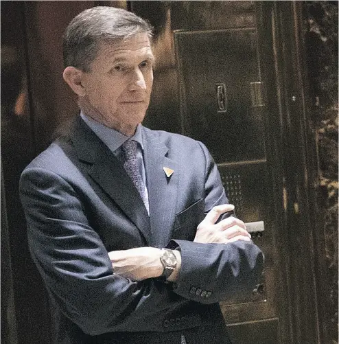  ?? DREW ANGERER / GETTY IMAGES FILES ?? The story surroundin­g the resignatio­n of Mike Flynn as U. S. National Security Adviser is puzzling, Charles Krauthamme­r writes. Why would he lie about talking to the Russians about sanctions?