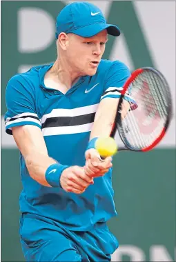  ??  ?? Kyle Edmund’s French Open was ended yesterday