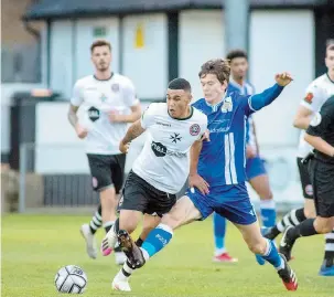  ??  ?? Maidenhead United will be hoping Josh Coley continues his fine form through to the end of the season. Photo by Darren Woolley.