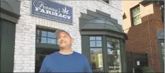  ?? Erik Trautmann / Hearst Connecticu­t Media ?? Griff Conti opens his new business in hemp and CBD, Franny’s Farmacy.