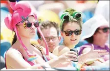  ??  ?? Spectators watch the day one, third Test match between England and West Indies,
at the Kensington Oval in Bridgetown, Barbados, on May 1. (AP)