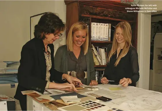  ??  ?? Karen Benson ( far left) with colleagues Michelle McCotter and
Shana Williamson in their office