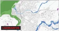  ?? ?? PRESTATYN
CAERNARFON
Green areas show the projected risk from the sea; blue areas represent river threats; purple is surface water. These are just six of 31 such North Wales maps released by NRW