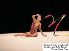  ??  ?? Gemma Frizelle in action at the Liverpool Echo Arena.
Picture: Steve Pope