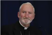  ?? JULIO CORTEZ — THE ASSOCIATED PRESS FILE ?? Bishop David O'Connell, of the Archdioces­e of Los Angeles, attends a news conference at the Fall General Assembly meeting of the United States Conference of Catholic Bishops, on Nov. 17, 2021, in Baltimore.