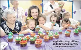  ?? PHOTO: YAKIR ZUR ?? Nagila Nursery children and Edgware & Harrow Day Centre members