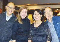  ??  ?? Ben and JoAnnn Diokno with Ben and Tess Laguesma