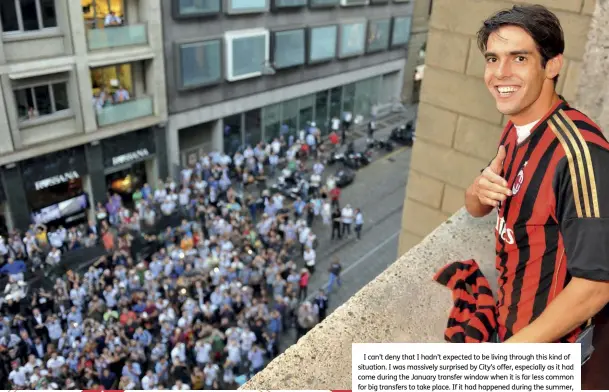  ??  ?? Clockwise from above
His decision to remain in Milan sparked Kaka Mania down on the streets and up in the stands; looking to the heavens after the 2007 Champions League Final triumph in Athens