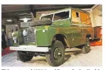  ??  ?? This restored 1958 land rover series ii with rHD was a ccw favourite at earls court.