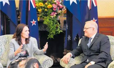  ?? Photo / Penny Bradfield ?? Yesterday’s meeting between Jacinda Ardern and Scott Morrison was not the time for issues such as criminal deportatio­ns.