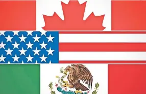  ??  ?? El tratado entre los tres países tuvo vida a partir de 1992, pero fue en 1988 cuando inició con el vínculo entre eu y Canadá antes de incluir a México