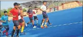  ?? UPH ?? UP men during a training session at Bhopal on Wednesday.