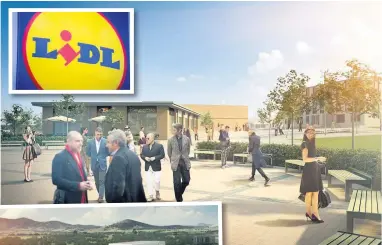 ?? Lidl has signed up to be anchor food retailer for the Skelmersda­le Town Centre complex, above and far left; left, Paul Batho of developer St Modwen ??