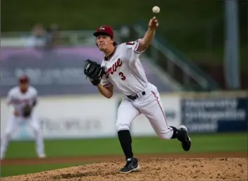  ?? Rob Lynn/Altoona Curve ?? Johnstown native Trey McGough has a 3.55 ERA in 14 starts this season with Class AA Altoona. McGough was a 24th-round pick of the Pirates in 2019.