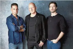  ?? .—aP ?? (From left) robson, director reed and safechuck are the central figures in the film Leaving Neverland