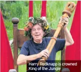  ??  ?? Harry Redknapp is crowned King of the Jungle