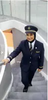  ??  ?? Nouf Abdulhamid Omar, a pilot with Emirates airlines, during Careers UAE 2018.