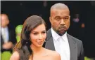  ?? MIKE COPPOLA – GETTY IMAGES ?? Kim Kardashian and Kanye West have chosen to call their 4-day-old infant, Chicago