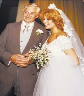  ?? Pia Zadora ?? Meshulam Riklis and Pia Zadora are shown on their wedding day, Sept. 18, 1977. Riklis died Friday in Tel Aviv, Israel.