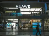  ?? JADE GAO/GETTY-AFP ?? The Federal Communicat­ions Commission has taken action against Chinese tech firm Huawei.