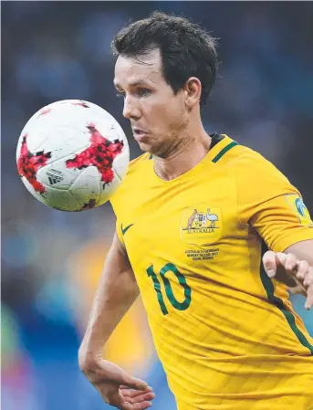  ?? Picture: AFP ?? BACK IN THE GROOVE: Forward Robbie Kruse in action for the Socceroos.