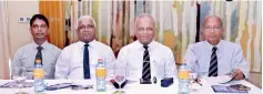  ??  ?? From left: Galle Additional District Secretary Janaka Gurusinghe, Galle District Secretary Somarathna Vidanapath­rana, PRISL Vice President Kaushal Rajapaksa and PRISL Director Education Keerthi Wanasinghe