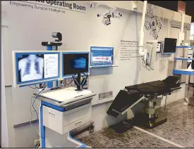  ??  ?? Advantech’s integrated operating room makes possible the conduct of surgeries when the primary physician is away and the patient is only attended to by the junior physician