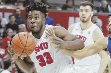  ?? AP PHOTO ?? TRUCK ON: The Celtics took SMU forward Semi Ojeleye with their first pick in the second round.