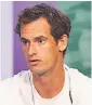  ??  ?? Sir Andy Murray plays his first 2017 Wimbledon match today