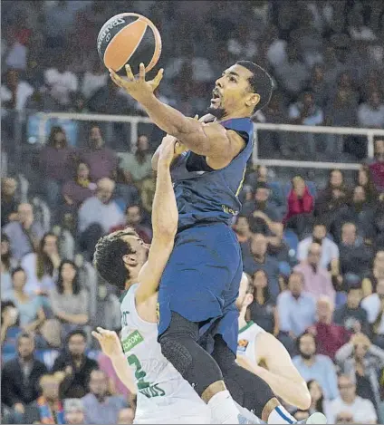  ?? FOTO: EFE ?? Phil Pressey, base del Barça Lassa, en el último encuentro del equipo azulgrana, en el Palau frente al Zalgiris Kaunas