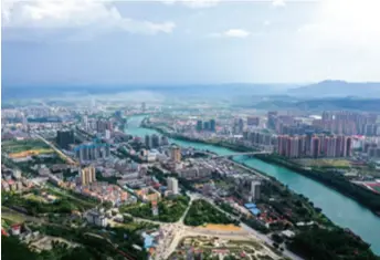  ??  ?? A view of Baise in Guangxi Zhuang Autonomous Region, south China, on August 29, 2019