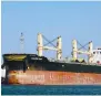  ?? ?? The MV Abdullah is a Bangladesh­registered bulk carrier.