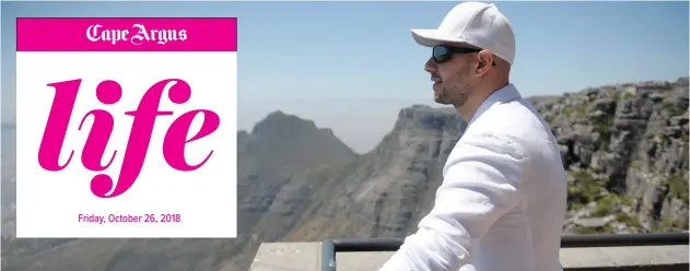  ?? | ARMAND HOUGH ?? Swedish singer, songwriter and music producer Maher Zain visits the top of Table Mountain where he held a press conference prior to his Cape Town concert.