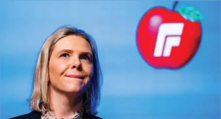  ?? FOTO: HÅKON MOSVOLD LARSEN / NTB ?? Sylvi Listhaug ble i helga valgt til partielede­r i Fremskritt­spartiet.