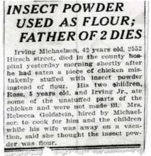  ?? CHICAGO TRIBUNE 1935 ?? The Chicago Tribune published an 85-word account of Irving’s death on June 30, 1935. The newspaper misspelled Irving’s last name and got other details wrong.