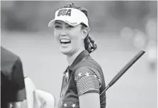  ?? BRIAN SPURLOCK, USA TODAY SPORTS ?? Ex-child prodigy Michelle Wie has been all smiles this week.