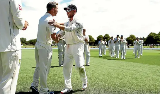  ?? PHOTO: GETTY IMAGES ?? New Zealand cricket captain Brendon Mccullum bowed out with a 54-ball hundred against Australia.