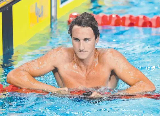  ?? Picture: AAP IMAGE ?? Cameron McEvoy has been able to rely on sheer weight of experience to get him into the Games 100m freestyle.