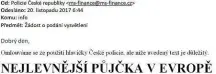  ?? Stojí v záhlaví e-mailu, s nímž nemá policie nic společného REPRO LN ?? Od Policie ČR,