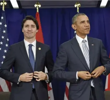  ?? SUSAN WALSH/THE ASSOCIATED PRESS FILE PHOTO ?? Prime Minister Justin Trudeau vowed to work with U.S. President Barack Obama to strengthen their nations’ ties.