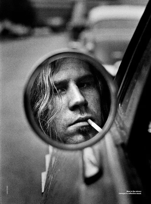  ??  ?? Man in the mirror: Lanegan in reflective mood.
