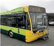  ?? PIERS FULLER/STUFF ?? The new buses feature air conditioni­ng, bike racks and lowemissio­n technologi­es.