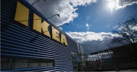  ?? AFP PIC ?? Ikea aims to reduce its overall climate impact by 70 per cent on average per product by 2030.