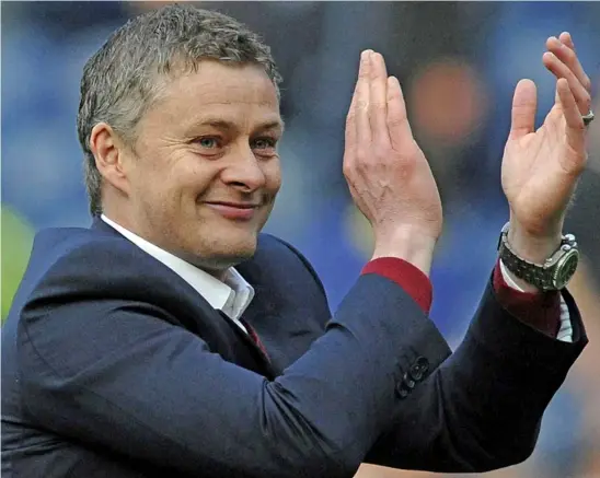  ??  ?? Former Manchester United forward Ole Gunnar Solskjaer has been appointed caretaker manager at the club after the departure of Jose Mourinho