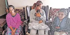  ?? Supplied ?? CHARMAINE Arjun, Lerisha Arjun with her 20-day-old son, and Mali Moonsamy were rescued from their homes in Verulam. |