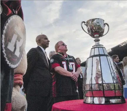  ?? DARREN BROWN/FILES ?? The defending CFL champion Ottawa Redblacks will play host to the Grey Cup in November at TD Place, one of a wide array of major sports events headed to Ottawa in 2017.