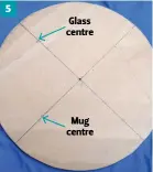  ?? ?? 5 Clearly marked centres for both glasses and mugs