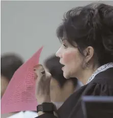  ?? AP PHOTOS ?? ‘DEATH WARRANT’: Judge Rosemarie Aquilina, above, sentences pedophile Dr. Larry Nassar, left, to life.