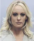 ??  ?? 0 Columbus police issued a mugshot of Stormy Daniels