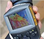  ?? ?? A thermal imaging camera in operation